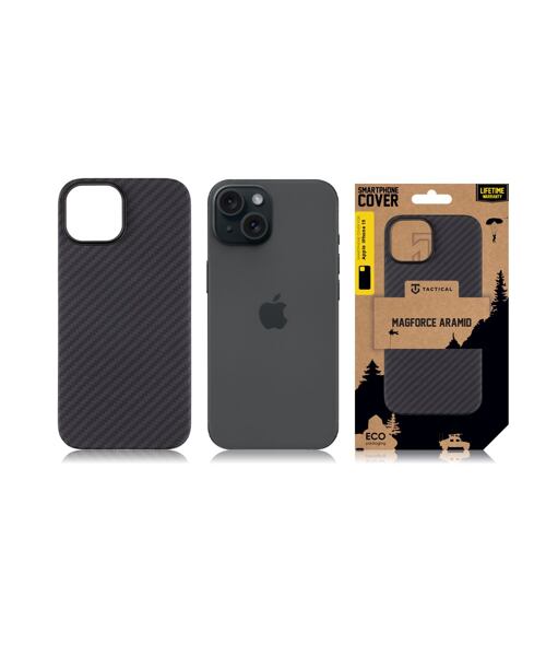 Tactical MagForce Aramid Kryt pro Apple iPhone 15 Black