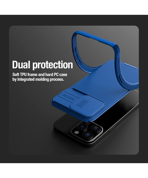 Nillkin CamShield PRO Zadní Kryt pro Apple iPhone 15 Pro Max Blue