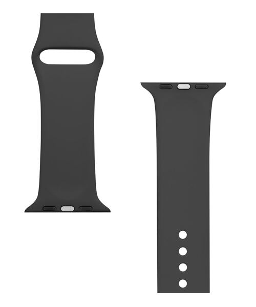 Tactical 488 Silikonový Řemínek pro Apple Watch 1/2/3/4/5/6/7/8/9/10/11/SE 42/44/45/46mm Black