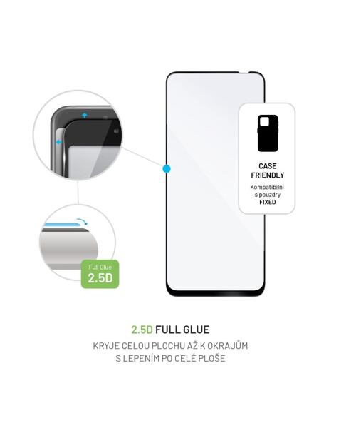 Ochranné tvrzené sklo FIXED Full-Cover pro Xiaomi Redmi Note 12S, černé
