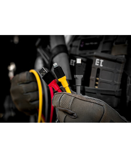 Tactical Fat Man Cable USB-C/Lightning 1m Grey