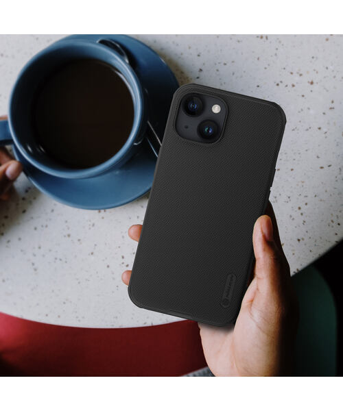 Nillkin Super Frosted PRO Zadní Kryt pro Apple iPhone 15 Black (Without Logo Cutout)