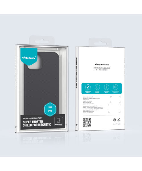 Nillkin Super Frosted PRO Magnetic Zadní Kryt pro Apple iPhone 15 Black