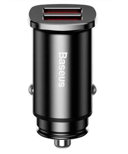 Baseus CCALL-DS01 Square Nabíječka do Auta 2xUSB QC3.0 30W Black