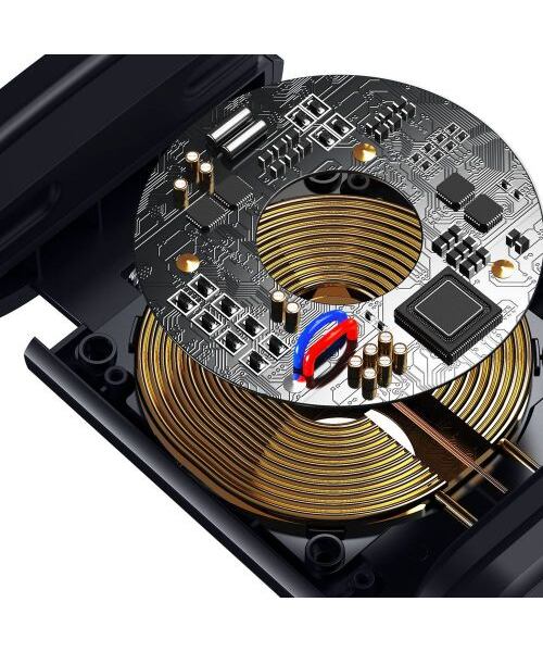 Baseus Car Mount Wireless Charger Energy Storage Backseat phone holder 15W Black (WXHZ-01)