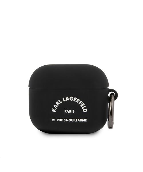 Karl Lagerfeld Rue St Guillaume Silikonové Pouzdro pro Airpods 3 Black