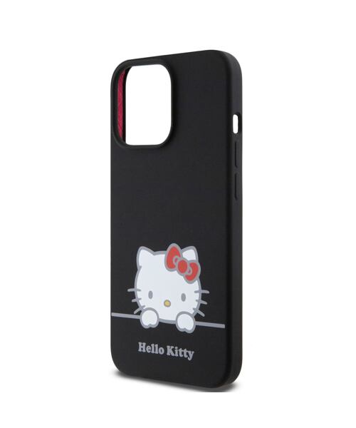 Hello Kitty Liquid Silicone Daydreaming Logo Zadní Kryt pro iPhone 13 Pro Black