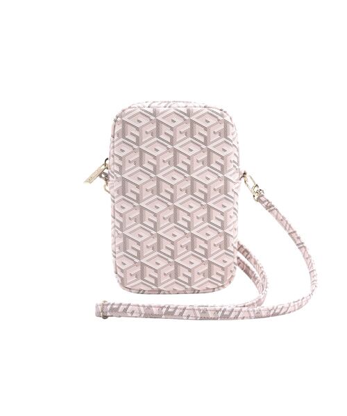 Guess PU G Cube Taška na Telefon se Zipem Pink