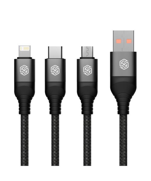 Nillkin Datový Kabel Swift Pro 3v1 1,5m Black
