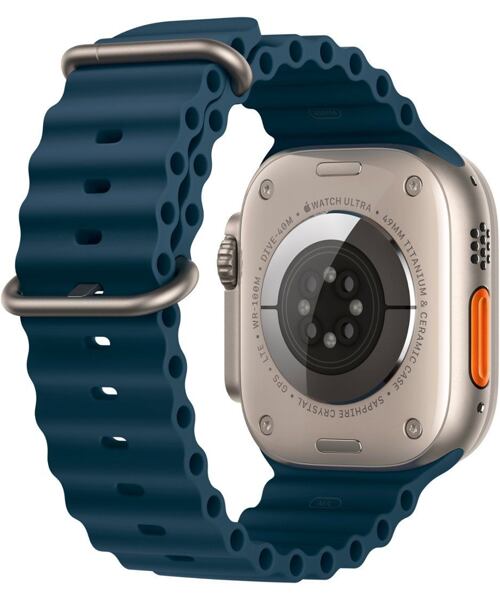 Apple Watch Ultra 2 GPS Cellular 49mm Titanium Case with Ocean Band Blue