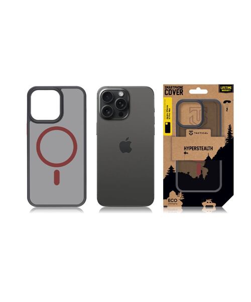 Tactical MagForce Hyperstealth 2.0 Kryt pro Apple iPhone 15 Pro Max Black/Red