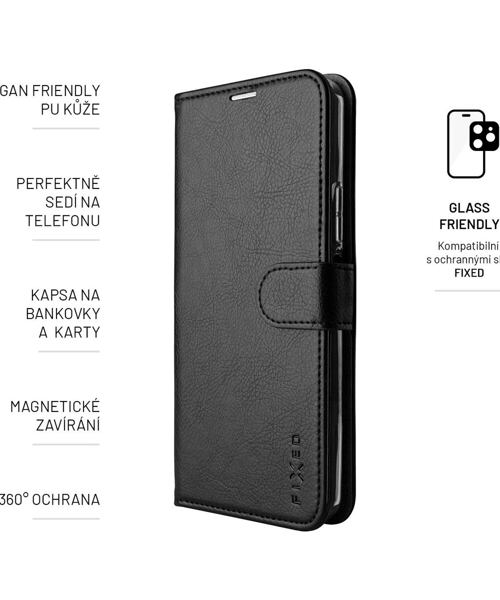 Pouzdro typu kniha FIXED Opus pro Motorola Moto G22, černé