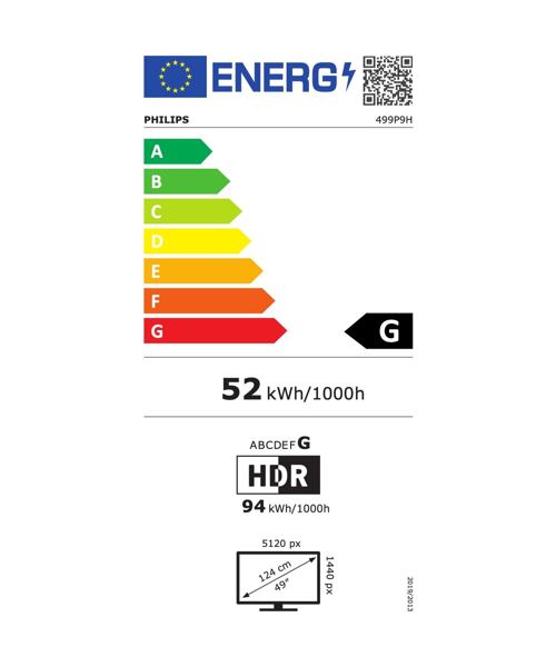Philips/499P9H/00/48,8''/VA/5120x1440/60Hz/5ms/Black/3R