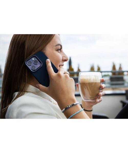 Zadní kryt FIXED MagFlow s podporou MagSafe pro Apple iPhone 15 Pro Max, modrý