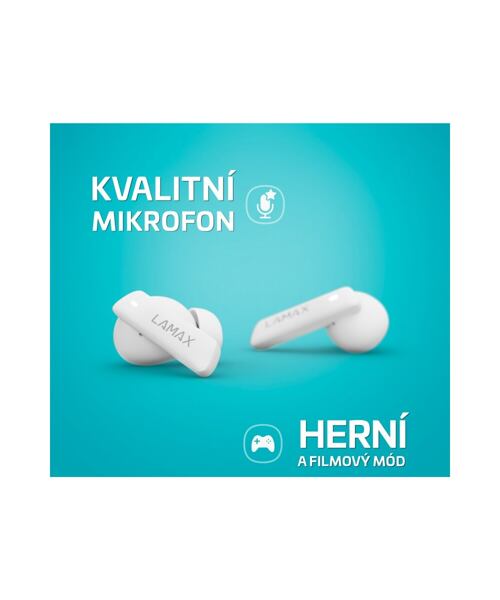 LAMAX Clips1 ANC- špuntová sluchátka - bílé