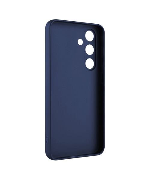 Zadní pogumovaný kryt FIXED Story pro Samsung Galaxy S24, modrý
