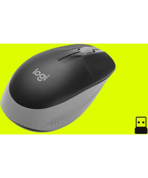Logitech M190/Kancelářská/Optická/1 000 DPI/Bezdrátová USB/Černá