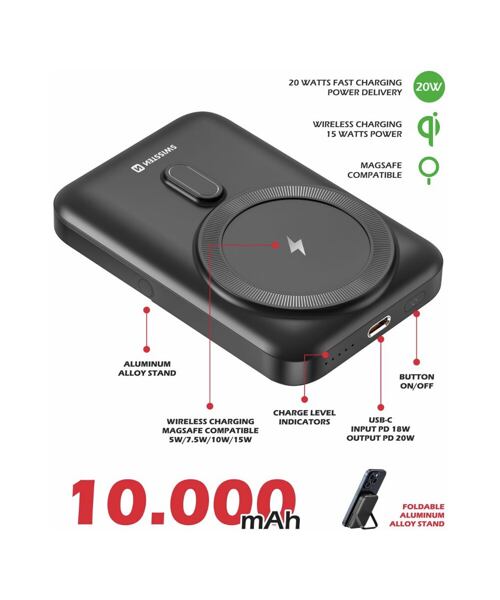 SWISSTEN POWER BANK PD 20W 10000 mAh (kompatibilní s MagSafe)