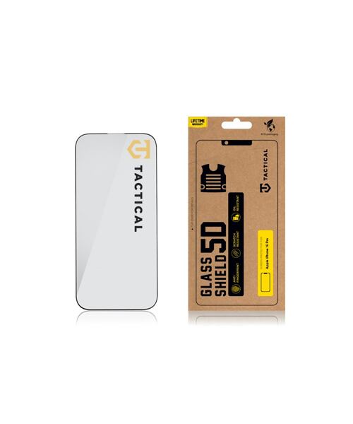 Tactical Glass Shield 5D sklo pro Apple iPhone 16 Pro/17 Black