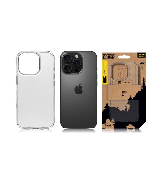Tactical TPU Kryt pro Apple iPhone 16 Pro Transparent