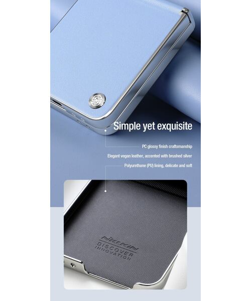 Nillkin CamShield Flip Zadní Kryt pro Samsung Galaxy Z Flip 6/7 FE Purple