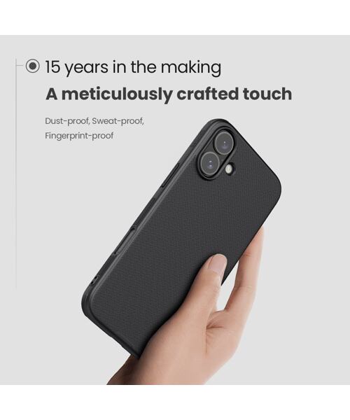 Nillkin Super Frosted PRO Zadní Kryt pro Apple iPhone 16 Black