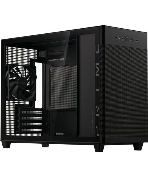 ASUS PRIME AP201/Micro ATX/Transpar./Černá