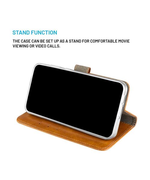 Pouzdro typu kniha FIXED Opus pro Apple iPhone 16 Plus, hnědé