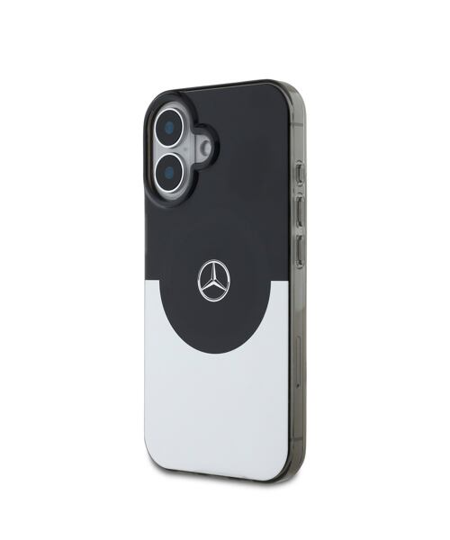 Mercedes PC/TPU Double Layer MagSafe Zadní Kryt pro iPhone 16 Black/Silver
