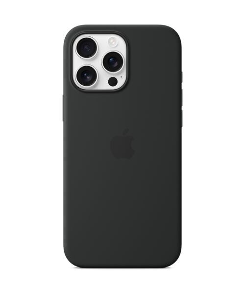 APPLE iPhone 16 Pro Max Silicone Case with MS - Black