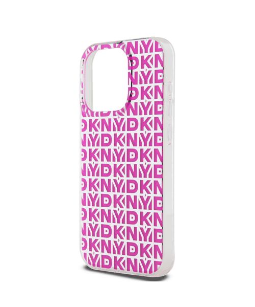 DKNY PC/TPU Repeat Pattern Zadní Kryt pro iPhone 15 Pro Max Pink