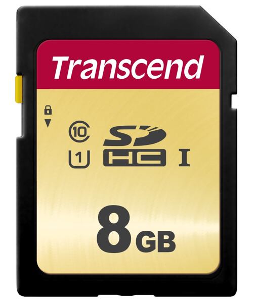 TRANSCEND SDHC karta 8GB 500S, UHS-I U1 (R:95/W:20 MB/s)