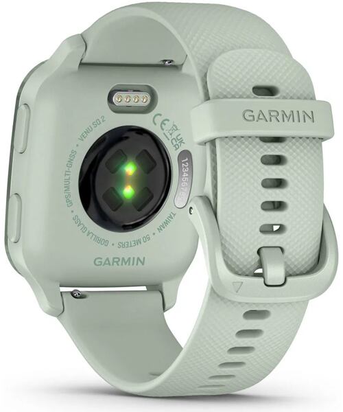 Garmin Venu Sq 2 Metallic Mint / Cool Mint Silicone Band