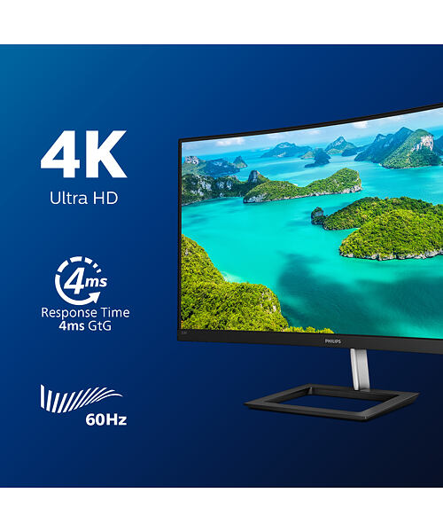 Philips/328E1CA/00/31,5''/VA/4K UHD/60Hz/4ms/Black/3R