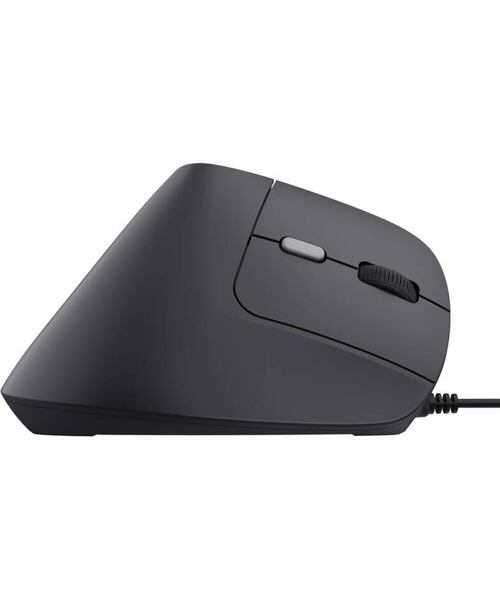 Trust Bayo II/Vertikální/Optická/Pro praváky/2 400 DPI/Drátová USB/Černá