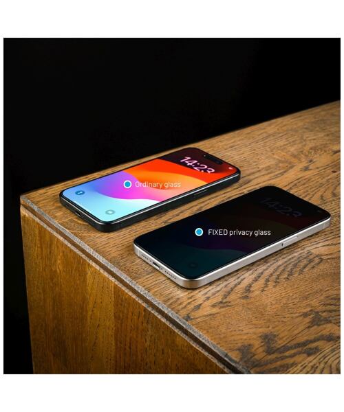 Ochranné tvrzené sklo FIXED Privacy Full-Cover pro Apple iPhone 16 Pro Max, lepení přes celý displej