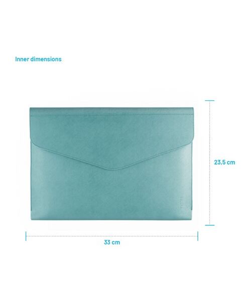 Pouzdro FIXED Siena pro notebooky a tablety o úhlopříčce do 13", světle tyrkysové