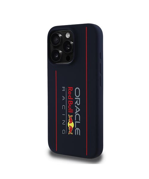 Red Bull Silicone Vertical Logo MagSafe Zadní Kryt pro iPhone 16 Pro Navy