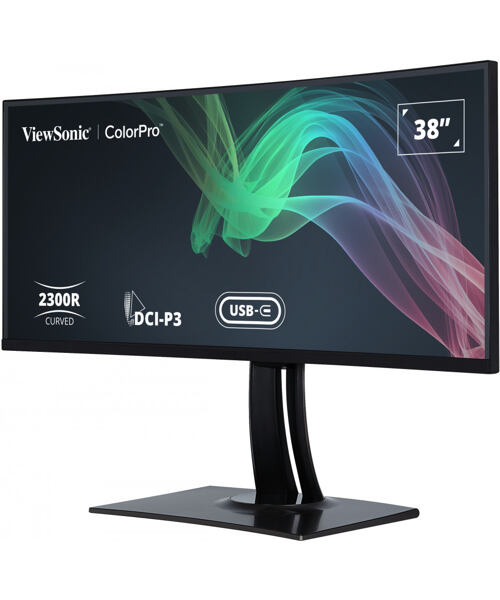 Viewsonic VP3881A počítačový monitor 96,5 cm (38") 3840 x 1600 px Quad HD+ LED Černá