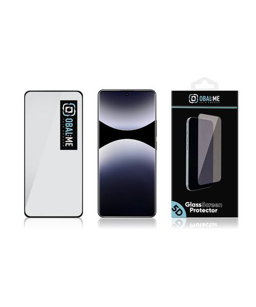 OBAL:ME 5D Tvrzené Sklo pro Xiaomi Redmi Note 14 Pro 4G/5G/Poco X7 5G Black