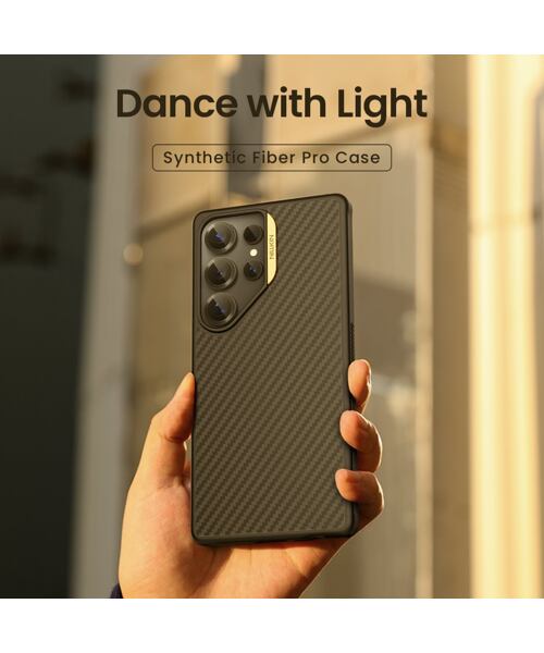 Nillkin Synthetic Fiber PRO Magnetic Zadní Kryt pro Samsung Galaxy S25 Ultra Black