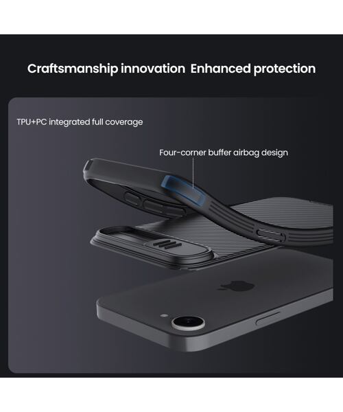 Nillkin CamShield PRO Magnetic Zadní Kryt pro Apple iPhone 16e Black
