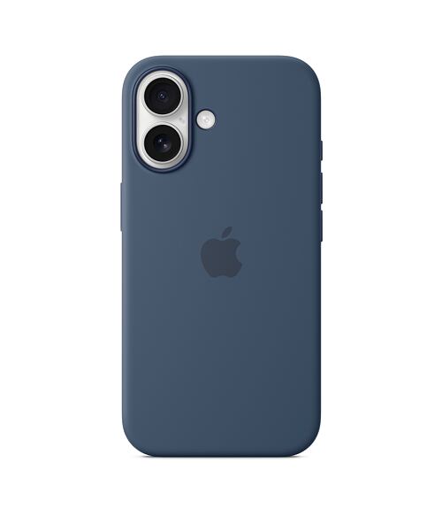 MYY23ZM/A Apple Silikonový Kryt vč. Magsafe pro iPhone 16 Denim