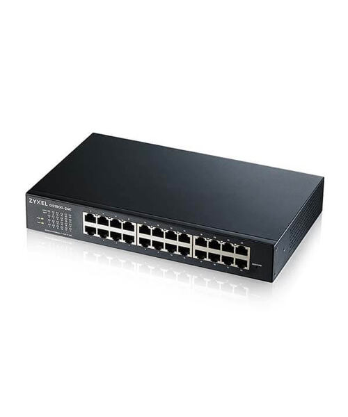 ZYXEL 24xGb IPv6 fanless smart swtch GS1900-24E v3