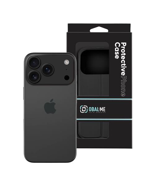 OBAL:ME SmoothTouch Pouzdro pro Apple iPhone 17 Pro Black