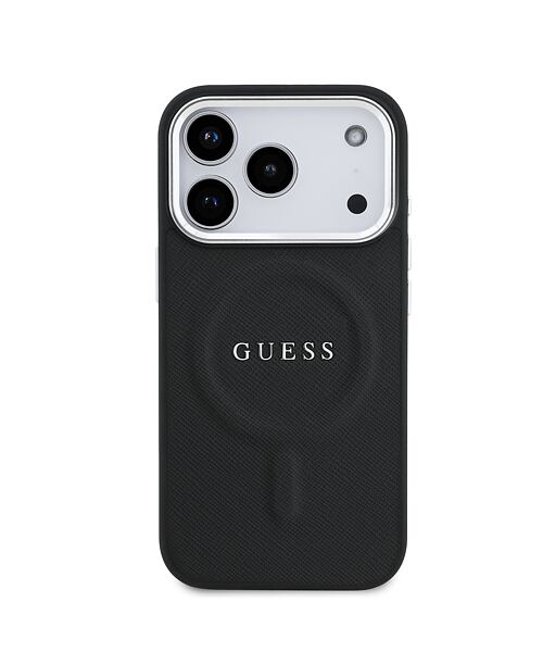 Guess PU Saffiano MagSafe Zadní Kryt pro iPhone 17 Pro Black