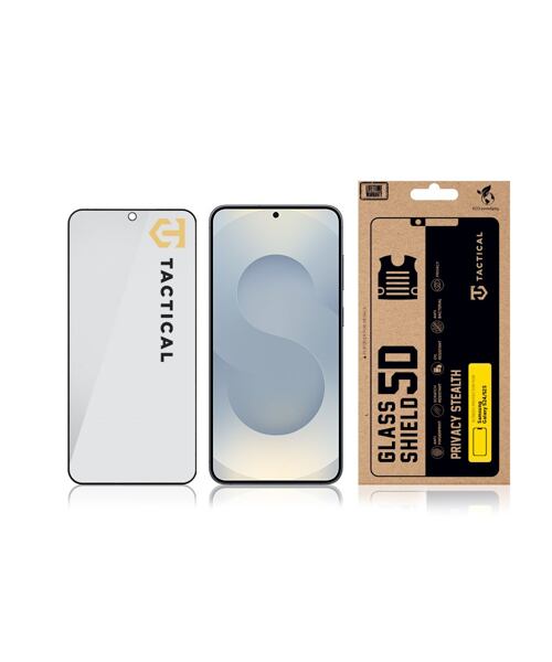 Tactical Glass Shield Privacy Stealth 5D sklo pro Samsung Galaxy S24/S25 Black