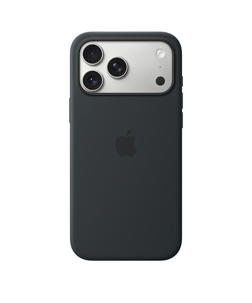 APPLE iPhone 17 Pro Max Silicone Case with MS – Black