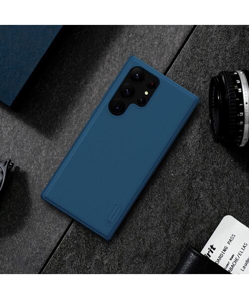 Nillkin Super Frosted PRO Zadní Kryt pro Samsung Galaxy S23 Ultra Blue