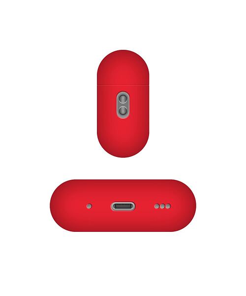 FIXED Silky Ultratenké silikonové pouzdro pro Apple AirPods Pro 2 Red